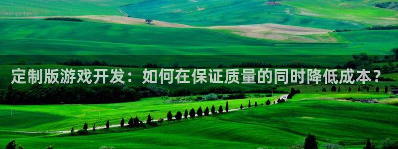 沐鸣2登陆扣27337：定制版游戏开发：如何在保证质量的同时降低成本？