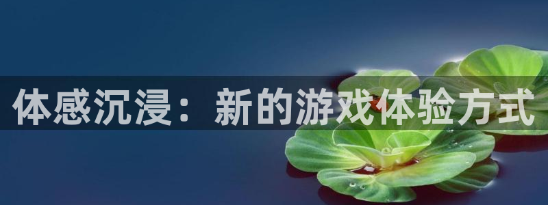 沐鸣2注册连接：体感沉浸：新的游戏体验方式